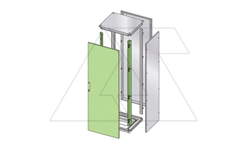 Дверь ENUX SIMPLEX 1800x1000мм (ВxШ) с 2 передними стойками, RAL7035, IP55 | код EUPO-100180L | ETA