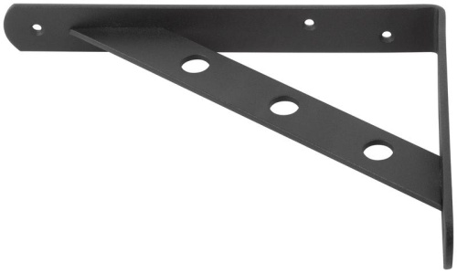 Уголок-кронштейн усиленный 200х150мм черн. КУРС 66104 фото 3