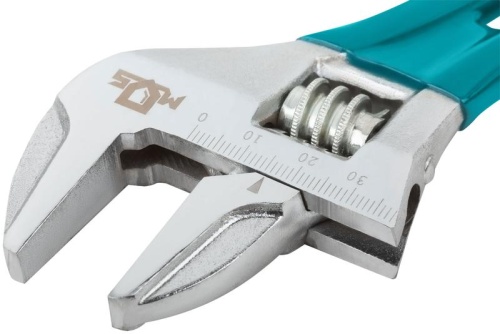 Ключ разводной с тонкими губками, пластиковая накладка на ручку, 150 мм, 36 мм | код 70262М | FIT фото 6