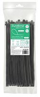 Стяжка кабельная нейлоновая 300х7.6 Чёрная (100шт) в пакете с замком ЗИП-ЛОК | код IMT30076B | Systeme Electric
