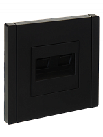 FORTE&PIANO Роз. комп. 2-ая RJ45 кат.5E FP133 чер. IEK | код FP-K20-1-K02 | IEK