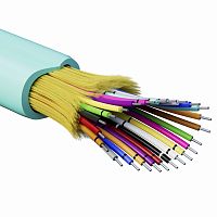 Кабель волоконно-оптический, распределительный, арамидные упрочняющие нити, для внутренней прокладки, нг(А)-HF, 24 ОВ, категория OM3 | код RNDT3C24AQ01 | DKC