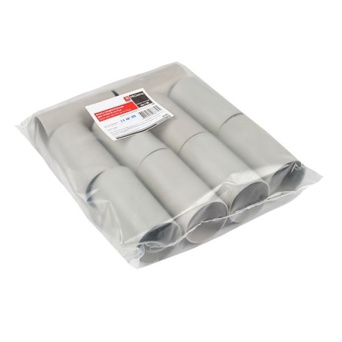 Муфта соединительная для трубы (50 мм) (10 шт) серая-Plast | код ms-t-50 | EKF фото 4