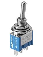 Переключатель-тумблер MTS-102 Micro 1P 250В AC/DC 3А (3c) ON-ON с фиксацией TDM | код SQ0747-0270 | TDM
