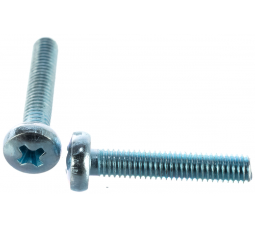 Винт DIN7985 М4х14 полукруглая голова класс прочности 4.8 покрытие цинк | код DIN7985-М4х14 | Крепдил