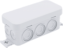 Корпус распаячной коробки 85x85x40мм, перфориванные стенки, прижимная крышка, пластик | код CP1022 | CETINKAYA PANO