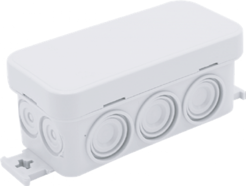 Корпус распаячной коробки 85x85x40мм, перфориванные стенки, прижимная крышка, пластик | код CP1022 | CETINKAYA PANO