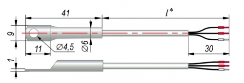 Термопреобразователь сопротивления ДТС324-50М.В3.41/0,9 | код 145860 | ОВЕН