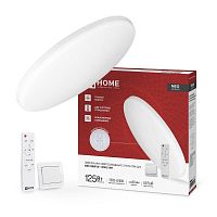 Светильник светодиодный NEO SIMPLE-125RC-WH 125Вт 230В 3000-6500K 10000Лм 460x67мм с пультом ДУ белый IN HOME | код 4690612060927 | IN HOME