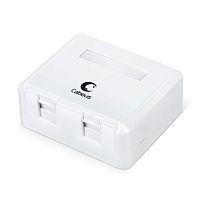Cabeus MB-2 Корпус внешней настенной розетки на 2 Keystone | код 7446c | Cabeus