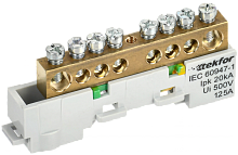 TEKFOR Шина PE земля неизолированная на универсальном держателе 8х12-8-Ж IEK | код TF-NN20-08-DL-K05 | IEK
