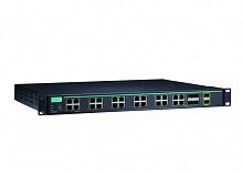 Коммутатор ICS-G7526A-2XG-HV-HV-T Layer 2 full Gigabit managed Ethernet switch with 20 10/100/1000BaseT(X) ports, 4 10/100/1000BaseT(X) or 100/1000BaseSFP slot combo ports, and 2 10GbE SFP+ slots, 2 isolated power supplies (85 to 264 VAC), t: -40/75 Код т