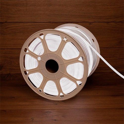 Шнур светодиодный гибкий неон LED SMD 8х16мм 120LED/м бел. (уп.100м) | код 131-045 | Neon-Night