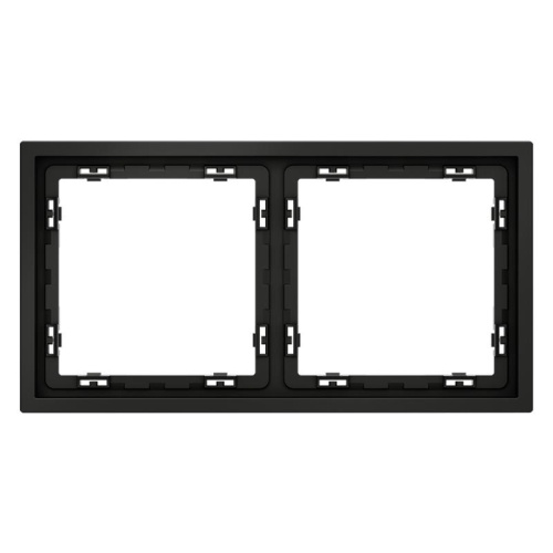 Рамка 2-м S70 пластик. черн. матов. Voltum VLS100208 фото 2