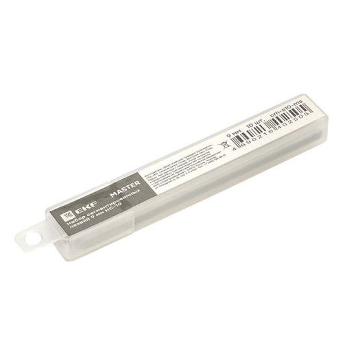 Набор сегментированных лезвий 9 мм НС-10 Master | код cm-s10-ms | EKF фото 5 Набор сегментированных лезвий 9 мм НС-10 Master | код cm-s10-ms | EKF фото 5