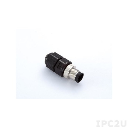 Разъем M12D-4PMM-IP67 M12 D-coded connector, quickon type, 4-pin male, IP67-rated | код 00-06079592 | MOXA