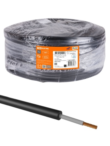 Кабель КГТП-ХЛ 1х16-0,66 ГОСТ (на катушке 80м) TDM | код SQ0110-0208 | РЭМЗ ТМ Кабель КГТП-ХЛ 1х16-0,66 ГОСТ (на катушке 80м) TDM | код SQ0110-0208 | РЭМЗ ТМ