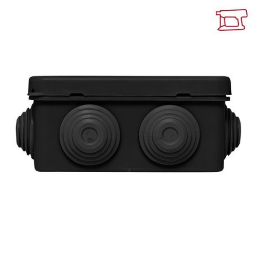 Коробка распаячная КМР-030-031 с крышкой наружная 85х85х40 8 мембранных вводов IP55 черн. EKF plc-kmr2-030-031-b фото 4