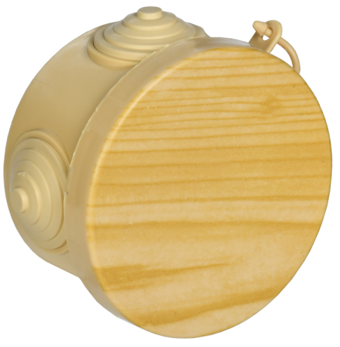 Коробка расп. КМ для о/п D=65х40мм IP54 4 вв. сосна IEK | код UKO21-065-040-000-K34-54 | IEK