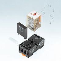 Реле сер. RUB, 3CO, тип пров. 5-1, 24VAC, свет. диод + тест. кноп. | код RUB3C5524LT | Shenler