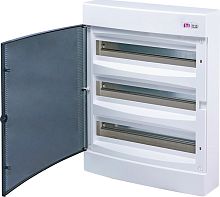 Щит наружн. распределительный ECT 3x18PT (54мод.прозр.дверь), пластик | код 001101040 | ETI