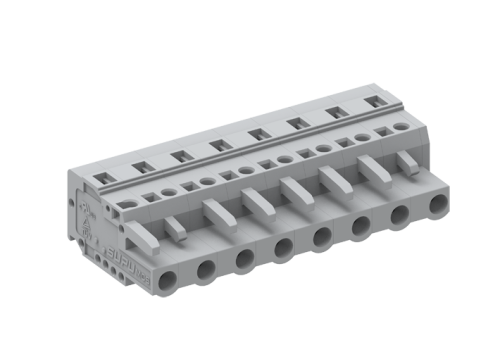 475102/100 Розетка серии 475 с разгрузочной пластиной, шаг 7.5мм, 2 конт., шт | код 475102/100 | SUPU