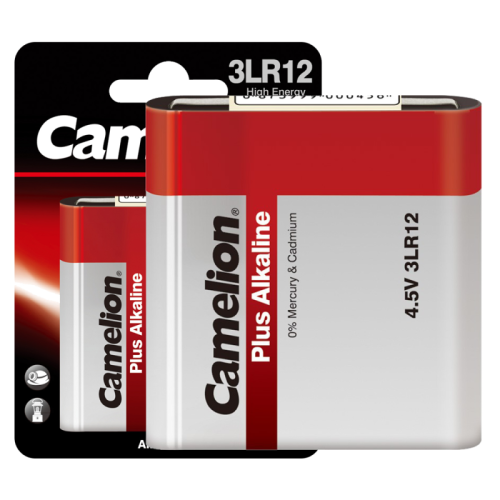 Элемент питания алкалиновый "квадрат" 3LR12 4.5В Plus Alkaline (блист.1шт) Camelion 1656 фото 2