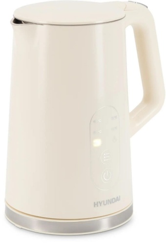 Чайник электрический Hyundai HYK-S3605 1.7л. 2200Вт кремовый корпус: металл | код 1989655 | HYUNDAI