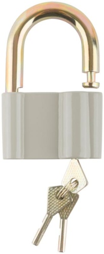 Замок навесной корпус из алюм. сплава 72х48мм стальная дужка 13мм КУРС 67017 фото 5