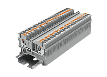 TP2.5-2-BK Клемма TP 1-1 проходная Push-in, сеч.2.5мм2, чер., шт | код TP2.5-2-BK | SUPU