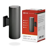 Светильник НБУ LINE-2хA60-BL E27 IP65 230В уличный настенный двусторонний алюм. под лампу 2хA60 черн. | код 4690612037851 | IN HOME