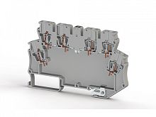 327 091, Клемма для произвольной электронной схемы 3 входа, 3 выхода, 4 мм.кв.,с заземлением (Синий), MDB 6E | код 0.0.0.3.27091 | KLEMSAN