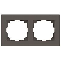 Рамка 2-м СП Accent 6-502-09 титан Intro Б0063723