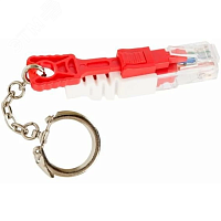 Заглушка с замком для портов RJ45 | код NMC-RJ-LOCK-RD | NIKOMAX