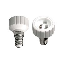 Переходник с цоколя Е14 на GU10 Материал корпуса - PBT LH14-GU10L | код 6470 | Uniel