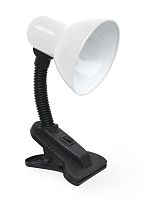 Светильник настольный СНП 21Б 40Вт E27 230В под лампу на прищепке с подвесом бел. IN HOME 4690612046815