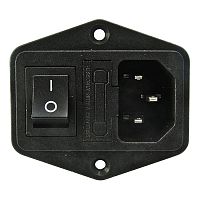 Разъём питания RUICHI AC-014, с выключателем | код 71688 | Ruichi