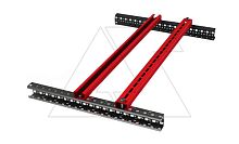 Профиль для тяжелого оборудования, длина 560мм, для щита глубиной 600мм, 2шт. | код 998-560 | Tekpan