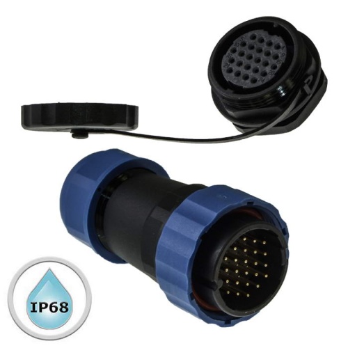 Разъём герметичный SZC28 24P-M-FB, 24 контакта | код 106711 | SZC Разъём герметичный SZC28 24P-M-FB, 24 контакта | код 106711 | SZC