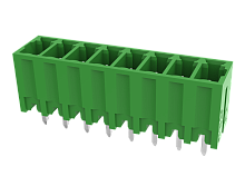 MC-PA3.5V03-L-0002 Разъём штекерный MC, вертик.,шаг 3.5мм,3 конт.ступен. типа., зел., шт | код MC-PA3.5V03-L-0002 | SUPU