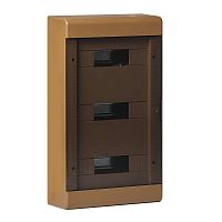 Щит распределительный навесной на 36 модулей с дверцей коричневый IP40 (ЩРн-П-36) | код 68036К | Ruvinil