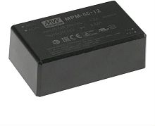 Источник питания AC-DC, 65Вт, вход 80…264В AC, 47…63Гц / 113…370В DC, выход 24В/2710мА, КПД 93%, ток утечки <100мкА/264В AC, изоляция 4000В AC, в корпусе 87х52х29.5мм, -30…+80С | код MPM-65-24 | MeanWell