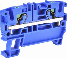 Клемма пружинная ESH-EFC.4B (4 мм2, синяя, push-in) | код 003903256 | ETI