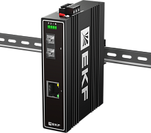 Медиаконвертер 10/100/1000Base-TX в 1000Base-X, разъем FC, двойное одномодовое оптоволокно, 1550нм TSX EKF | код TSX-MC1-1GX1GT-FC | EKF