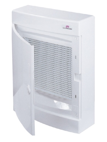 Щит пласт. наружн. исп. ECT24 MEDIA-PO (перф.панель, белая дверца) | код 001100212 | ETI