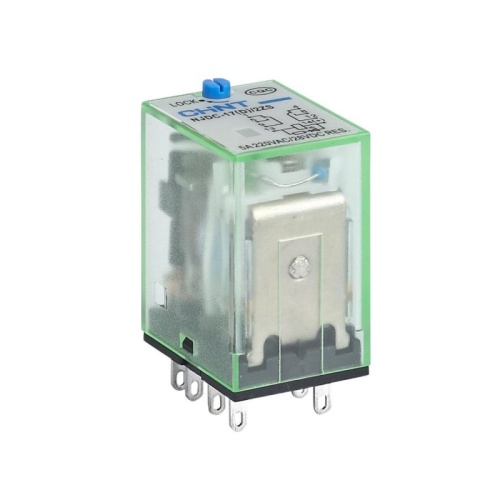 Промежуточное реле с кнопкой тестирования NJDC-17(D)/2Z 2 конт. с инд. LED 10А AC220В соответствует стандарту ROHS (CHINT) | код 651132 | CHINT