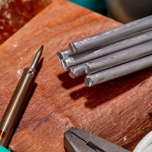 Припой пруток ПОС-40, 8мм, длина 400мм, ГОСТ 21931-76, олово 40%, свинец 60% (упак. 5 кг) | код 09-3543 | REXANT фото 3