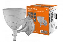 Светильник НББ 21-60-1411 УХЛ4 (белый под серебро, плафон конус линии) TDM | код SQ0370-0206 | TDM