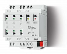 Актуатор KNX, выход 6х16 А, контакты AgSnO2, монтаж на рейку 35мм, питание KNX 30B DC, ширина 70мм, степень защиты IP20, упаковка 1шт | код 196K90304300PAS | FINDER