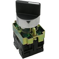 Переключатель поворотный RUICHI 3SA8-BD33, 3 положения, 2NO, IP40, 3 А, 240 В, установочное отверстие 22 мм, ручка D короткая, винтовой зажим (4S) | код 71601 | Ruichi